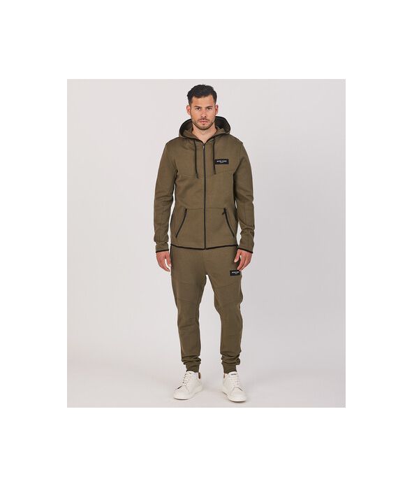 JOKO ZIP HOODIE JOGGING TOP, KHAKI