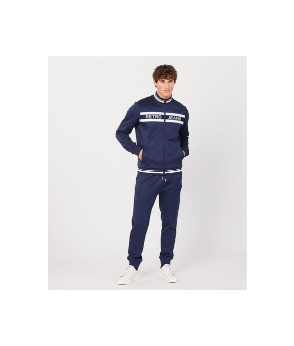 WILL ZIPUP JOGGING TOP, BLUE