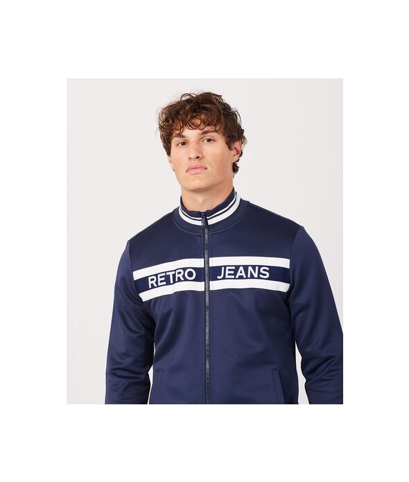 WILL ZIPUP JOGGING TOP, BLUE