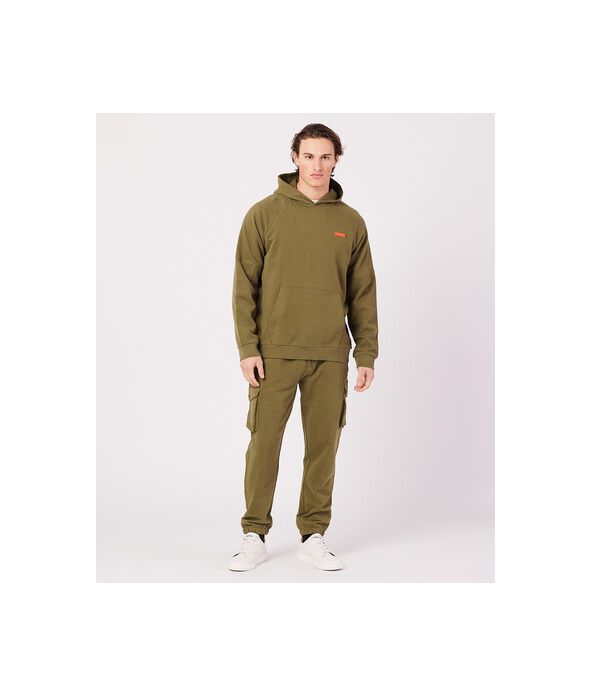 MARCELL HOODIE JOGGING TOP, KHAKI