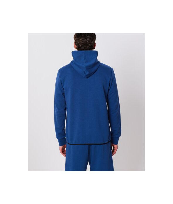 KEITH ZIP HOODIE JOGGING TOP, DARK BLUE