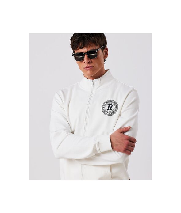 MATT ZIP UP JOGGING TOP, OFFWHITE