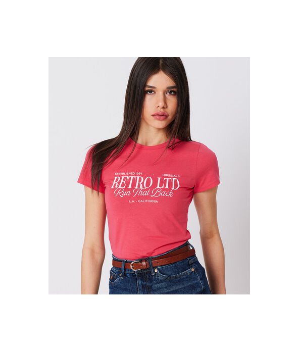 PIPER T-SHIRT, RASPBERRY