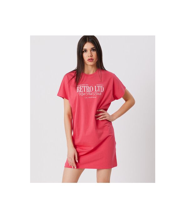 PIPER TUNIC DRESS, RASPBERRY